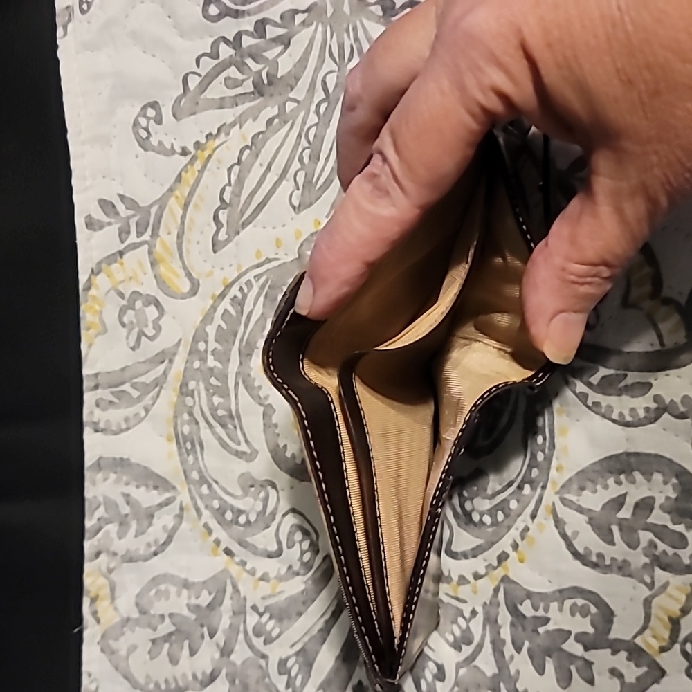 Burberry Tan and Brown Compact Wallet - Picture 6 of 9